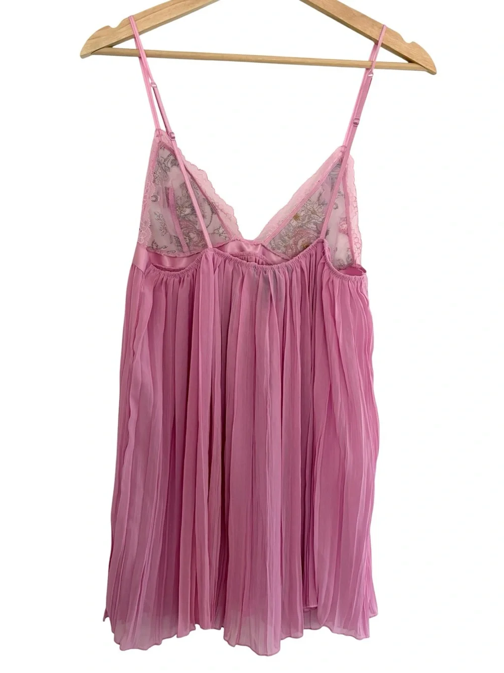 Victorias Secret Garden Party Pleated Babydoll Chemise Floral Coquette Fairy M